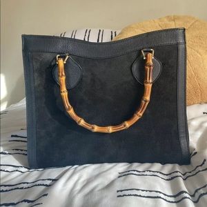 Gucci Diana vintage bamboo tote